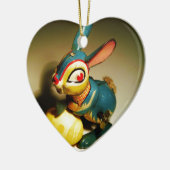 konijnenkonijnen speelgoed en ester geel ei keramisch ornament (Links)