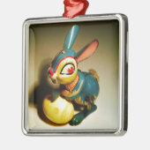 konijnenkonijnen speelgoed en ester geel ei metalen ornament (Links)