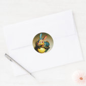 konijnenkonijnen speelgoed en ester geel ei ronde sticker (Envelop)