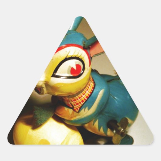 konijnenkonijnen speelgoed en ester geel ei sticker (Voorkant)