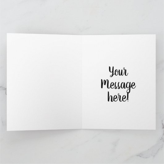 Konijnenkonijnse konijnenstaartje met geluk bedankkaart (Binnen)