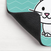 Konijnenkonijnse konijnenstaartje met geluk muismat (Hoek)