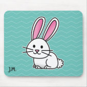 Konijnenkonijnse konijnenstaartje met geluk muismat (Voorkant)