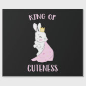 Konijnenkoning van Cuteness Cadeaupapier (Vlak)
