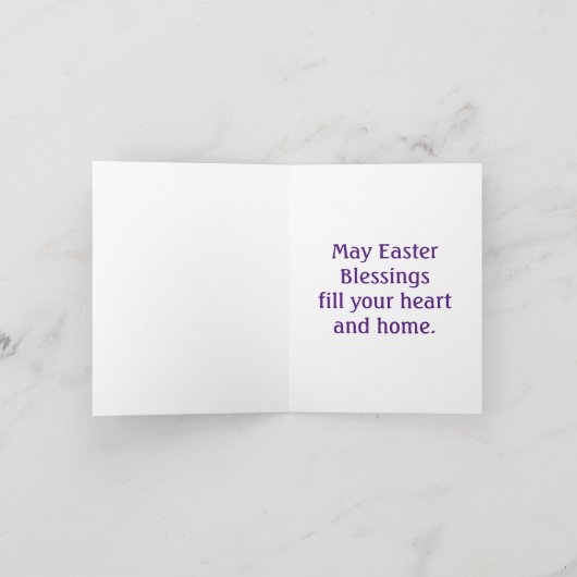  konijnenkop Pasen Kaart (Binnen)