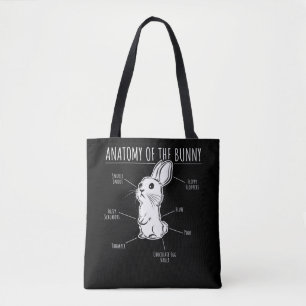 Konijnenkorf Anatomie van Bunny Cute Rabbit Pet Lo Tote Bag