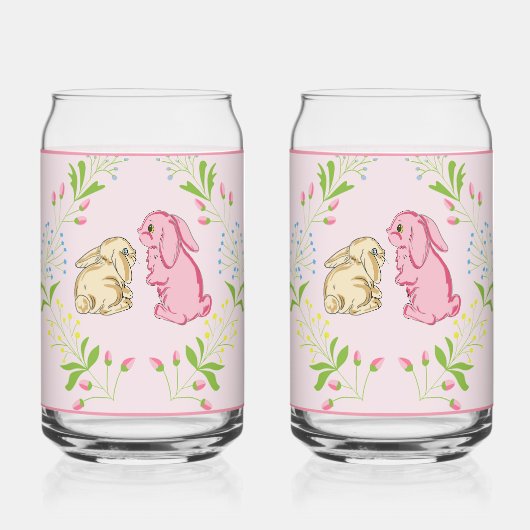 Konijnenkrans Roze Glas (Voorkant)