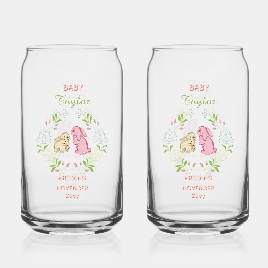 Konijnenkrans sodaglas blikvorm glas (Voorkant)