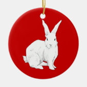 Konijnenkruid Keramisch Ornament (Voorkant)