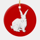 Konijnenkruid Keramisch Ornament (Achterkant)