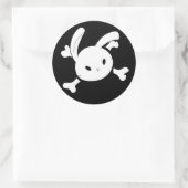 konijnenkuin ronde sticker (Tas)