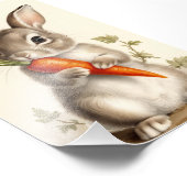 Konijnenkunst Lente Bloem Kiemprent Foto Afdruk (Hoek)