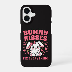 Konijnenkusjes lossen alles op - Cute konijn ontwe iPhone 16 Hoesje