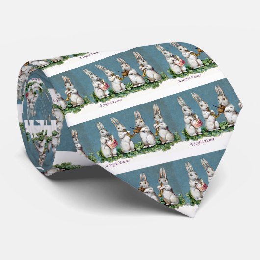 Konijnenkwartet  Pasen Stropdas (Opgerold)