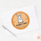 Konijnenkwekerij Label Custom Sticker (Envelop)