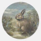 Konijnenlaan Ronde Sticker (Voorkant)