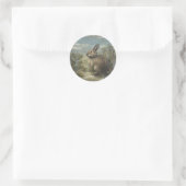 Konijnenlaan Ronde Sticker (Tas)
