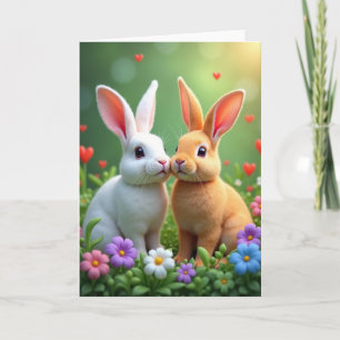 Konijnenliefde Allerzoetste Dag Kaart