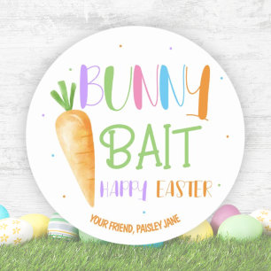Konijnenlokker Gelukkig Pasen Leuke Feest Favoriet Ronde Sticker