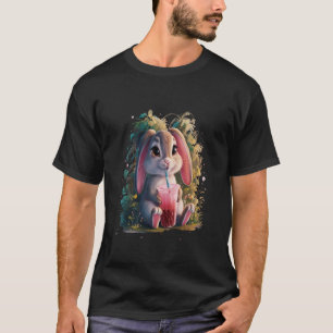 Konijnenmannen Vrouw Boba Thee Bunny Kawaii Bubble T-shirt