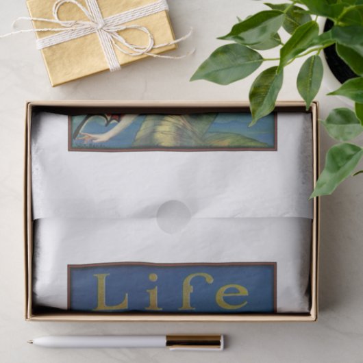  konijnenmeisje  tissuepapier (Geschenk)