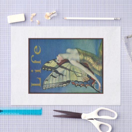  konijnenmeisje  tissuepapier (Craft)