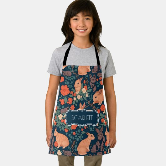 Konijnenmozaïek Kleurrijk Gepersonaliseerd Patroon Schort (Insitu)