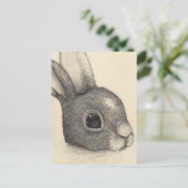 Konijnenogen Feestdagenkaart (Staand voorkant)