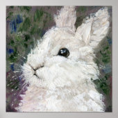 Konijnenolieverfschilderij. Poster (Voorkant)