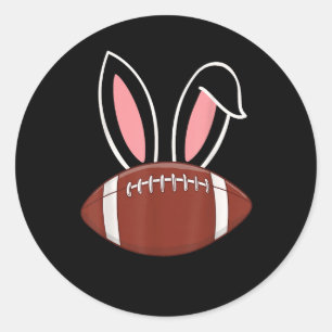 Konijnenoren American Football Ronde Sticker