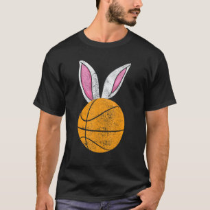 Konijnenoren Basketball Catcher Gelukkig Pasen jon T-shirt