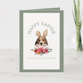 konijnenoren Beagle Easter Kaart (Voorkant)