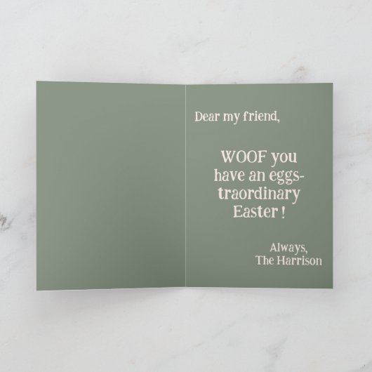  konijnenoren Beagle Easter Kaart (Binnen)