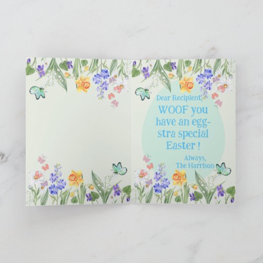  konijnenoren Maltees Pasen Kaart (Binnen)