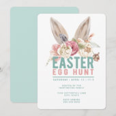konijnenoren | Uitnodiging voor Easter Egg Hunt (Voorkant / Achterkant)