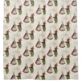  konijnenpaar in Victoriaans kleding Douchegordijn (Voorkant)