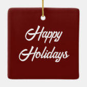  konijnenpaar in Victoriaans kleding Keramisch Ornament (Achterkant)