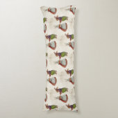 konijnenpaar in Victoriaans kleding Lichaamskussen (Voorkant Verticaal)