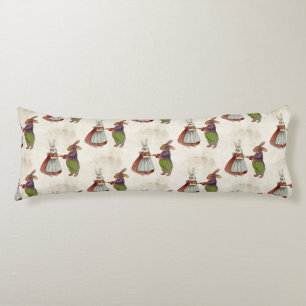 konijnenpaar in Victoriaans kleding Lichaamskussen