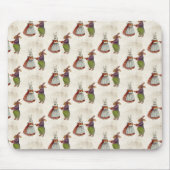  konijnenpaar in Victoriaans kleding Muismat (Voorkant)