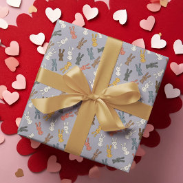 Konijnenpaashaas Cartoon Cadeaupapier