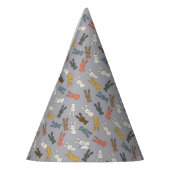 Konijnenpaashaas Cartoon Feesthoedjes (Links)