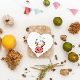 Konijnenpaashaas Cartoon Hart Sticker