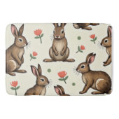 konijnenpatroon badmat (Voorkant)
