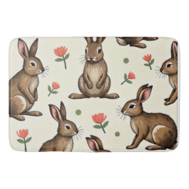  konijnenpatroon badmat
