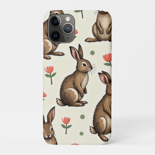 konijnenpatroon Case-Mate iPhone case (Achterkant)