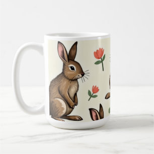 konijnenpatroon koffiemok