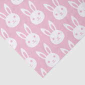 Konijnenpatroon roze tissuepapier (Detail)
