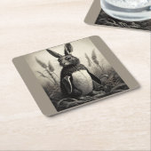 Konijnenpinguïn Mythisch Wezen Kartonnen Onderzetters (Schuin)