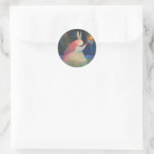 konijnenprinses ronde sticker (Tas)